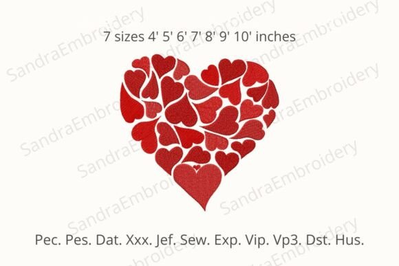 Download Valentine's Day Heart Machine Embroidery - Machine embroidery Collection