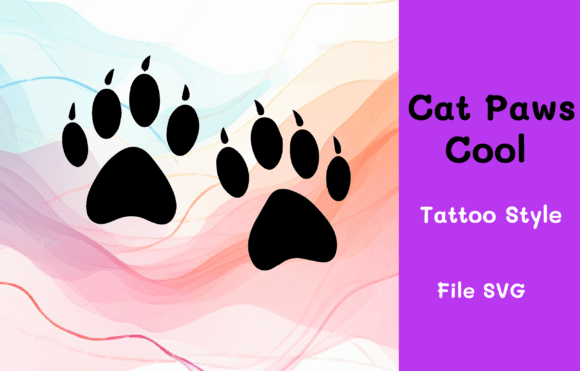 Download Cat Paws Cool Enchanting Tattoo Style - Premium Bundle