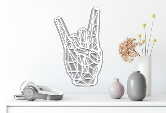 Download Rock &amp; Roll Layered Cut File SVG PDF STL - Layered cut file Collection