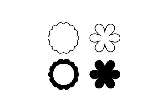 Download Scalloped Flower Shape Icon Set - Icon set Collection
