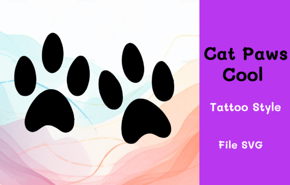 Download Cat Paws Cool Ethereal Tattoo Style - Premium Resources