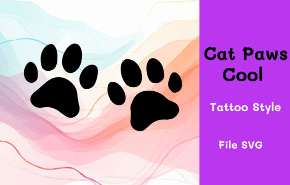 Download Cat Paws Cool Infinite Tattoo Style - Premium Resources